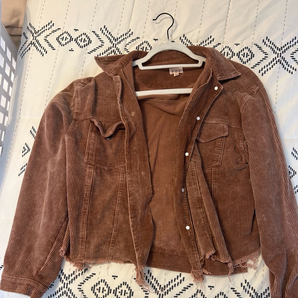 Women's Brown Corduroy Jacket